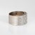 Modern 80s Portuguese Diamond Wide Band Sz 7.5 Cigar Ring 19k White Gold Fine Jewelry For Sale - Image 3 of 7