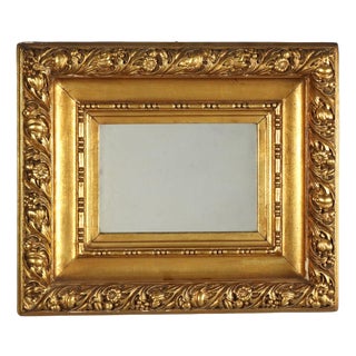 Italian Carved and Gilded Wood Mirror, 1900s For Sale