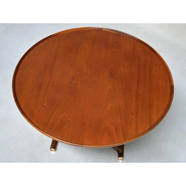 1960s Egyptian Coffee Table in Teak and Brass by Mogens Lassen for A.J. Iversen, Denmark, 1960s For Sale - Image 5 of 13