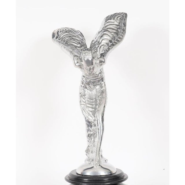 Metal Mid-Century Rolls Royce Spirit of Ecstasy Sculpture For Sale - Image 7 of 18