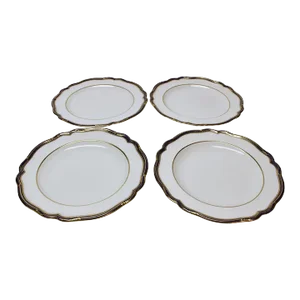 Mid 20th Century Set of Four English Copeland Dinner Plates