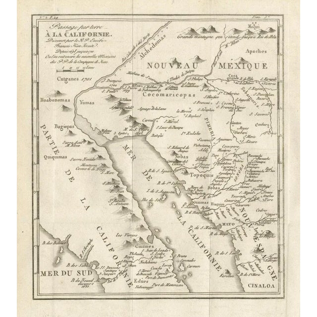 Black Map of the Overland Route to California, 1701 For Sale - Image 8 of 10