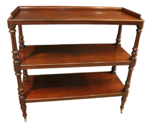 Circa 1845 English Dumbwaiter Trolley or Butler's Serving Etagere