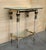 Late 20th Century Claude Dalle Style Narrow Console Table with Glass Top, Lucite and Bronze For Sale - Image 4 of 18