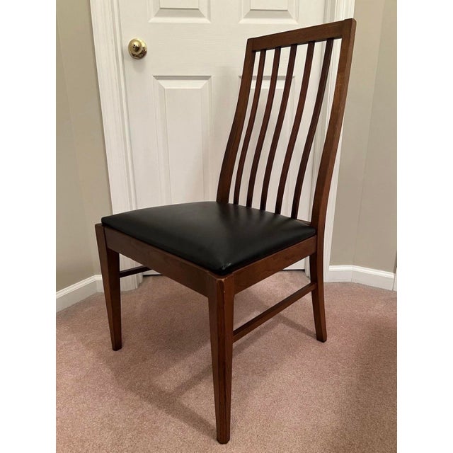 Mid 20th Century Mid-Century Modern Lane Scandia First Edition Walnut Dining Chairs - Set of 4 For Sale - Image 5 of 10