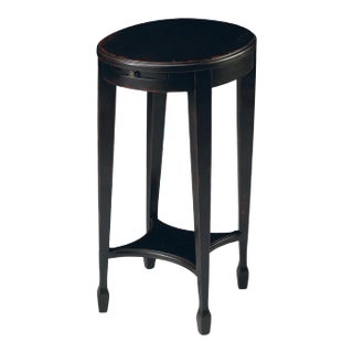 Arielle Plum Accent Table, Black For Sale