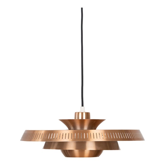 Vintage Nova Pendant Lamp in Aluminum from Fog and Mørup, 1963 For Sale