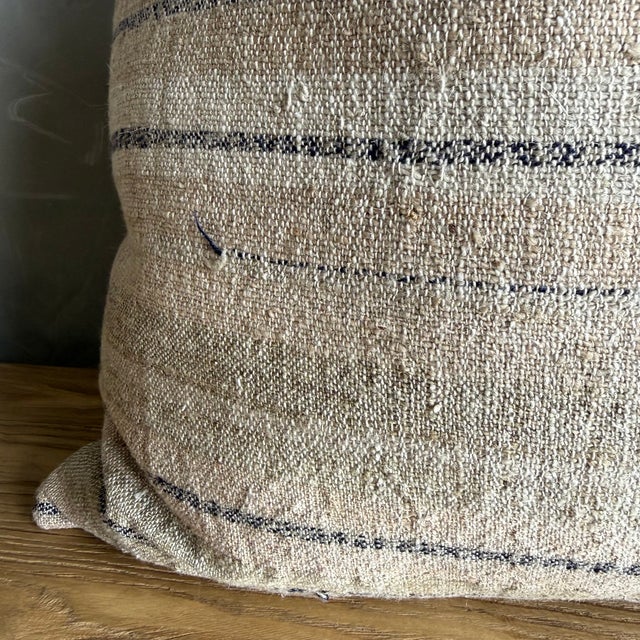 Not Yet Made - Made To Order Vintage Rug Pillow Cover With Stripes For Sale - Image 5 of 8