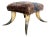 American Victorian Era Steer Horn Footstool c.1880 For Sale
