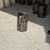 Side Table in Black Petrified Wood with Beige Stripes and Sides For Sale - Image 13 of 18