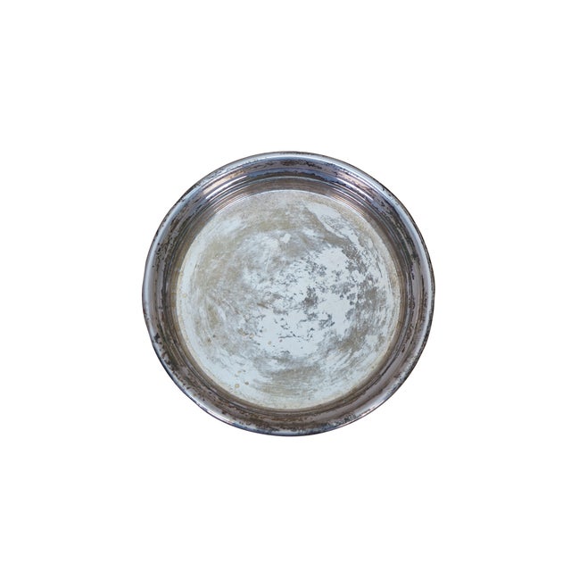 Traditional Antique Solid Sterling Silver 925 Wine Drink Bottle Coaster 53g 4.5" For Sale - Image 3 of 9