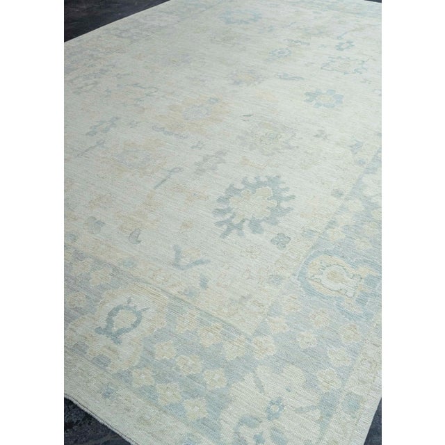 Gray Turkish Oushak Rug 9'8" x 14'2" #20320 For Sale - Image 8 of 8