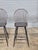 Late 20th Century Pair of Bench Made Black Windsor Chair Tall Stools by David T. Smith of Ohio For Sale - Image 4 of 11