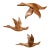 Mid-Century Flying Ducks Wall Sculptures- Set of Three For Sale