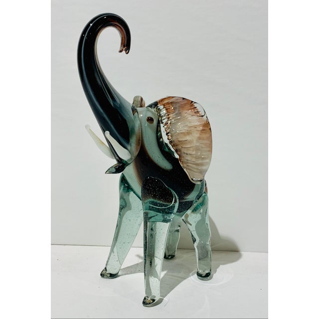 Vintage 1970s Hand Blown Murano Glass Elephant From Italy Chairish