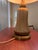 Art Deco Fluted Brass Table Lamp With Linen Shade For Sale In New York - Image 6 of 8