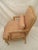 French Provincial Vintage Mid Century Chevron Upholstered Chair For Sale - Image 3 of 5
