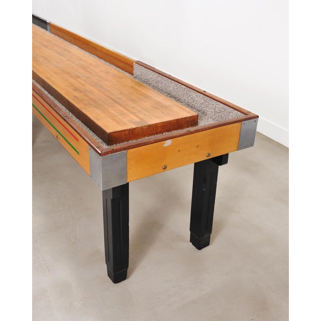 20th Century Americana Arcade Shuffleboard Game Table 22 Ft For Sale - Image 15 of 18