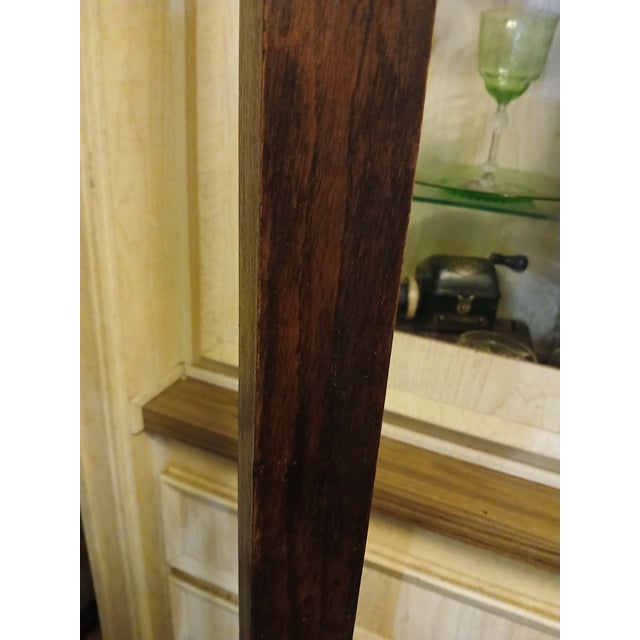 1910s Antique Arts & Crafts Mission Style Quartersawn Oak Coat Rack Hall Tree For Sale - Image 5 of 14