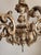 Vintage Louis XV Silvered Hand-Painted Carved Wood Eight-Arm Chandelier with Floral Motifs, Italy, 1920s For Sale - Image 13 of 18