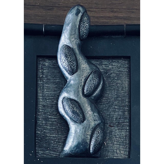 Abstract Carol K. Brown, Abstract Mixed Media Biomorphism Wall Sculpture. Miami Artist Carol K Brown, c.1995 For Sale - Image 3 of 6