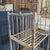 Wood French Industrial Wood Bakers Rack on Casters For Sale - Image 7 of 11