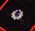 Gia Certified 3.15ct No-Heat Purple Pink Sapphire & Diamond 18k Gold Halo Ring, Size 6.5 For Sale - Image 16 of 18