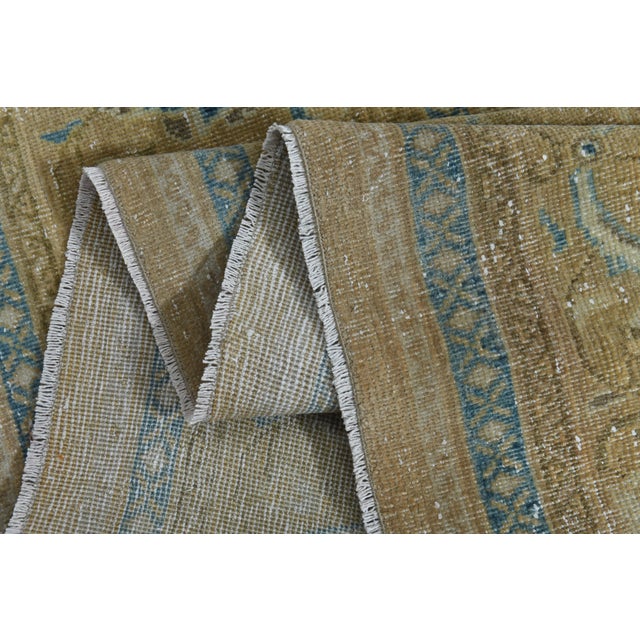 Textile 1970s Vintage Persian Handmade Wool Cotton Orange Oversize Area Rug For Sale - Image 7 of 10