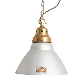 Antique Gecoray Pendant Light in Mirrored Mercury Glass from GEC, 1920s For Sale