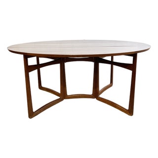 Peter Hvidt & Orla Molgaard Drop Leaf Danish Modern Dining Table For Sale