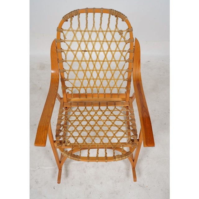 Vintage Snocraft Snowshoe Rocking Chair For Sale - Image 4 of 7