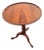1940s Walnut Pie Crust Side Table Georgian Style Tripod Pedestal For Sale