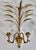 1920s Antique Italian Golden Gilt Wheat Sconces For Sale - Image 5 of 12
