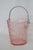 Fostoria Early 20th Century Fostoria Versailles Pink Depression Glass Ice Bucket With Metal Handle 4503b For Sale - Image 4 of 16
