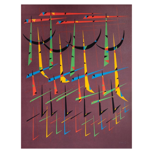 Rafael Alberti, Letter T, Original Lithograph, 1972 For Sale - Image 3 of 3