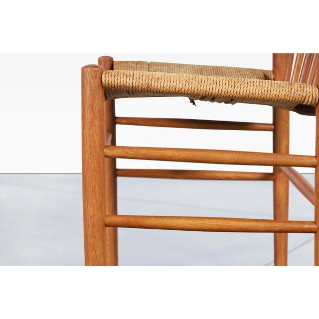 Mid-Century Model J80 Oak Dining Chairs by Jorge Baekmark for FDB Mobler For Sale - Image 10 of 11