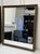 Black Rococo Revival Ebonized Black & Gold Square Wood Mirrors, a Pair For Sale - Image 8 of 9