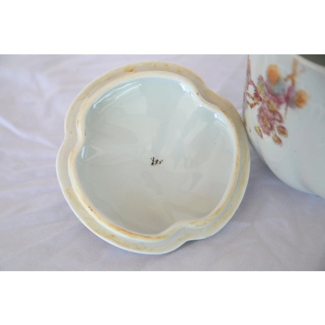 Antique French Porcelain Canister For Sale - Image 4 of 7