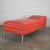 Mid Century Modern Chaise or Day Bed in Coral Vinyl Faux Leather With Aluminum Legs For Sale - Image 6 of 13