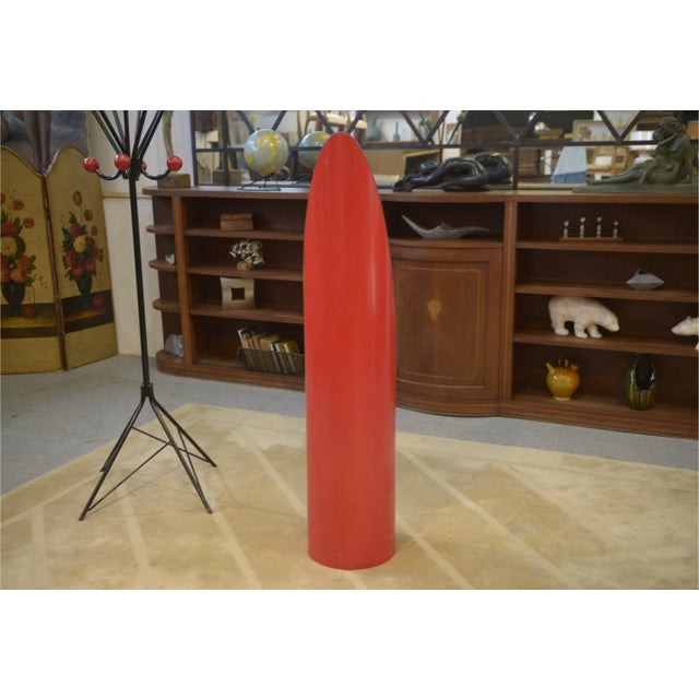 Vintage Lipstick Mirror in Red Lacquered Fiber, 1970s For Sale - Image 4 of 7