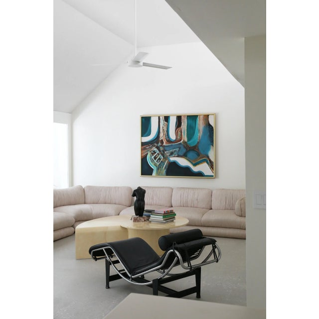 Mid-Century Modern Large Abstract Painting, '79 For Sale - Image 3 of 6