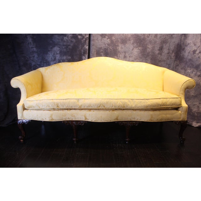 Vintage Mid Century Baker Furniture Camel Back Sofa Chairish