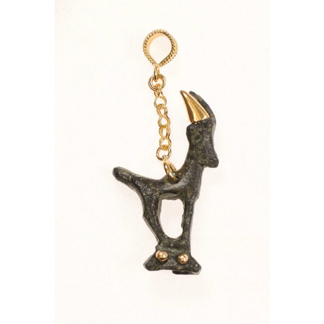 Antique Bronze Deer Pendant from Ancient Rome For Sale - Image 11 of 12