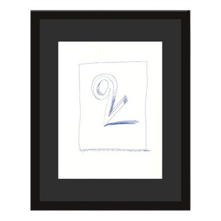 David Hockney, Q from Hockneys Alphabet, Lithograph, Framed For Sale