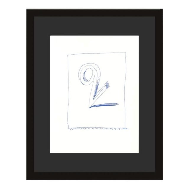 David Hockney, Q from Hockneys Alphabet, Lithograph, Framed For Sale