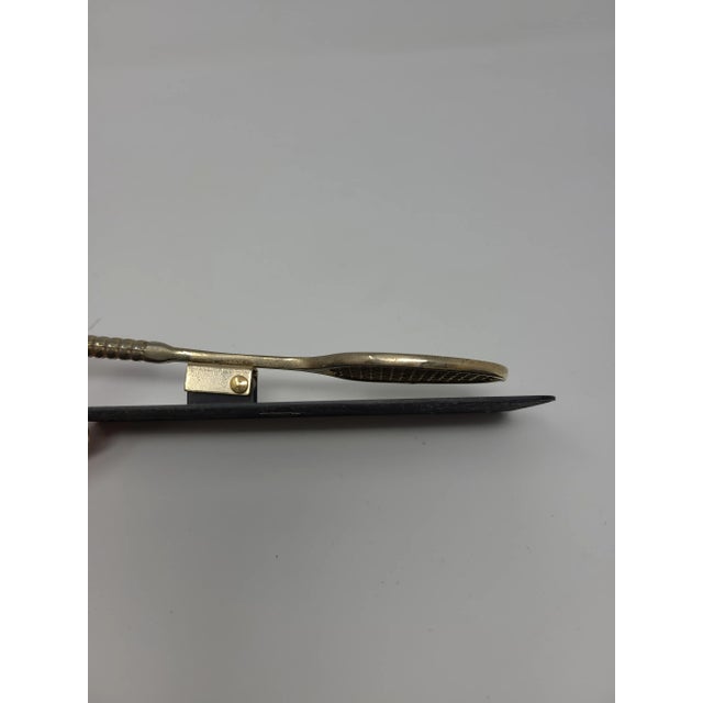 Vintage 80s Brass Tennis Racket Clip For Sale - Image 10 of 11