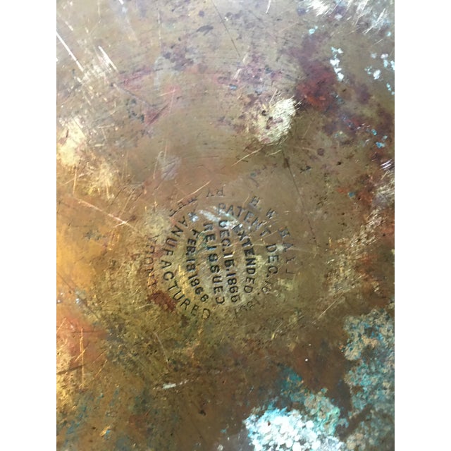 Wonder antique brass bucket. Could be used for books magazines flowers or firewood. Great statement piece