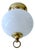 Mid-Century Glass Flush Light from Limburg, 1970s For Sale