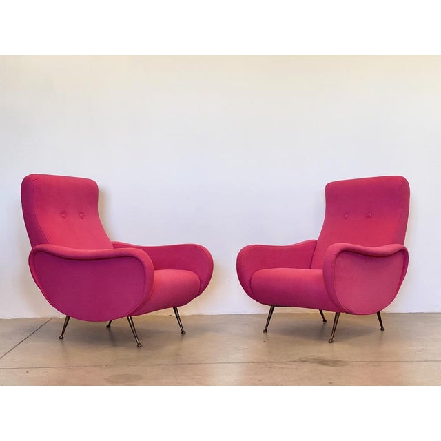 Mid-Century Modern Set of Lounge Chairs in the style of Marco Zanuso 1950s For Sale - Image 3 of 16