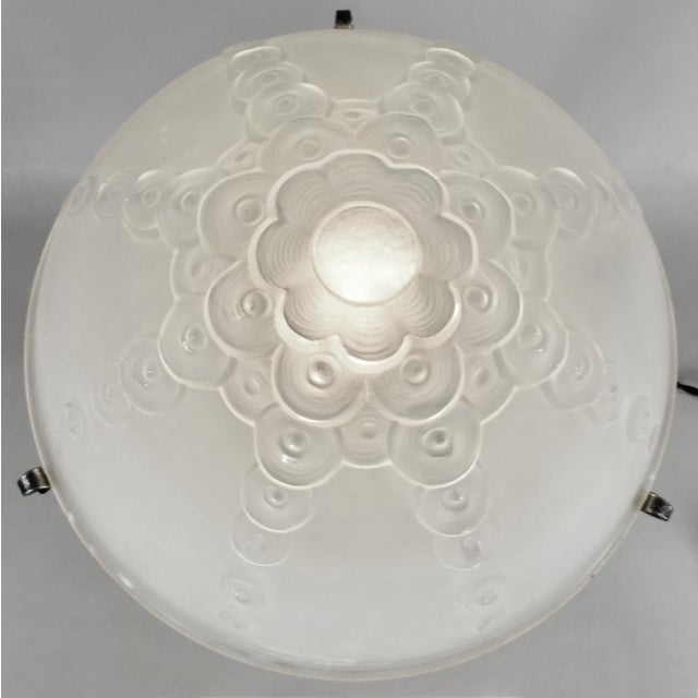 Metal 1920 French Art Deco Lamp by Muller Freres France For Sale - Image 7 of 13